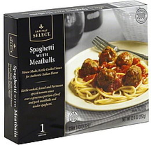 Safeway Select Spaghetti with Meatballs 12.4 oz, Nutrition