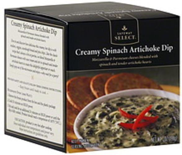 Safeway Select Creamy Spinach Artichoke Dip 7 oz, Nutrition