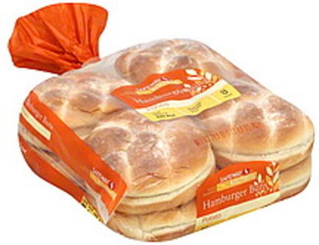 Safeway Kitchens Potato Hamburger Buns 8 ea, Nutrition Information
