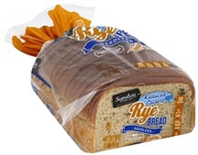 Signature Select Rye, Reduced Calorie, Seedless Bread 16 oz