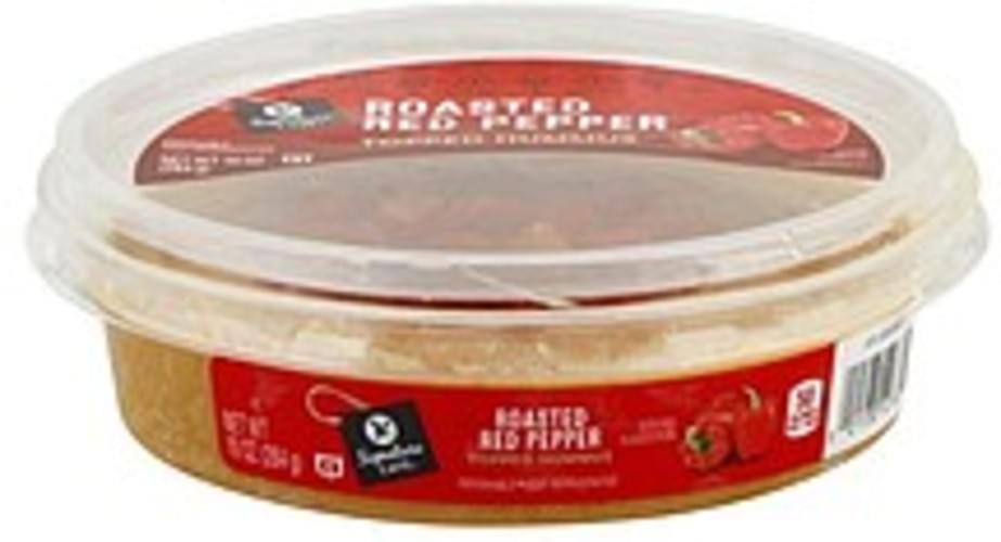 Signature Cafe Topped, Roasted Red Pepper Hummus - 10 oz