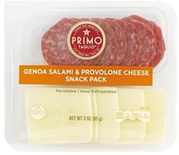Primo Taglio Genoa Salami & Provolone Cheese Snack Pack 3 oz