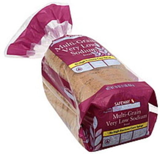Safeway MultiGrain, Very Low Sodium Bread 16 oz, Nutrition
