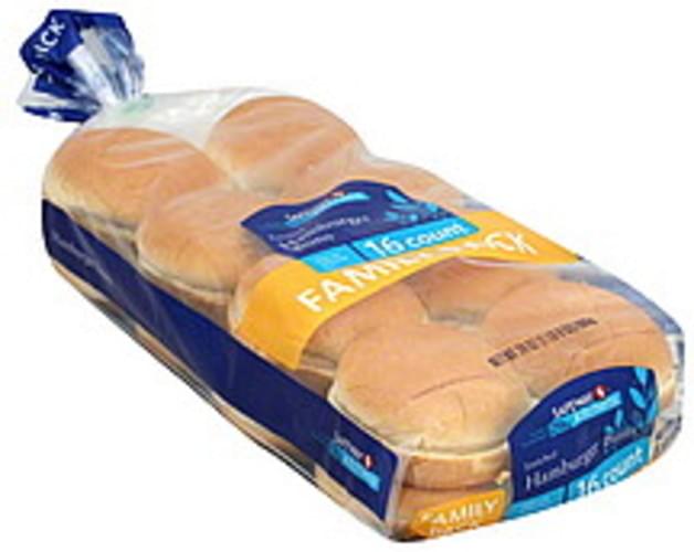 Safeway Kitchens Family Pack Hamburger Buns 16 ea, Nutrition