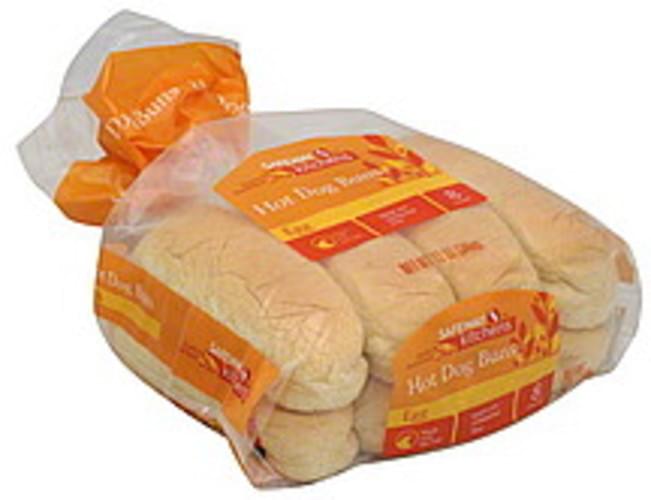 Safeway Kitchens Egg Hot Dog Buns 8 ea, Nutrition Information Innit