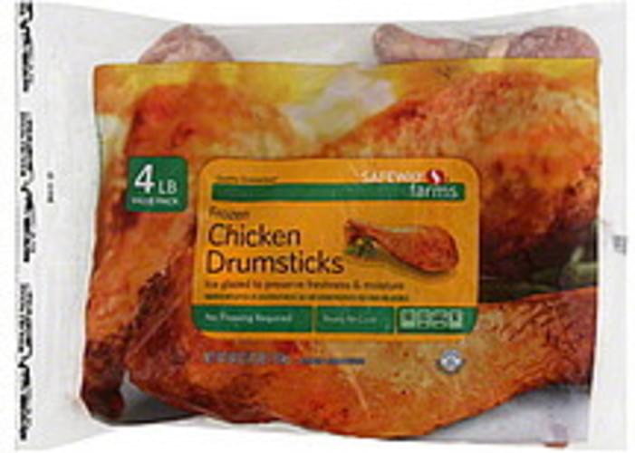 Safeway Frozen, Value Pack Chicken Drumsticks 64 oz, Nutrition