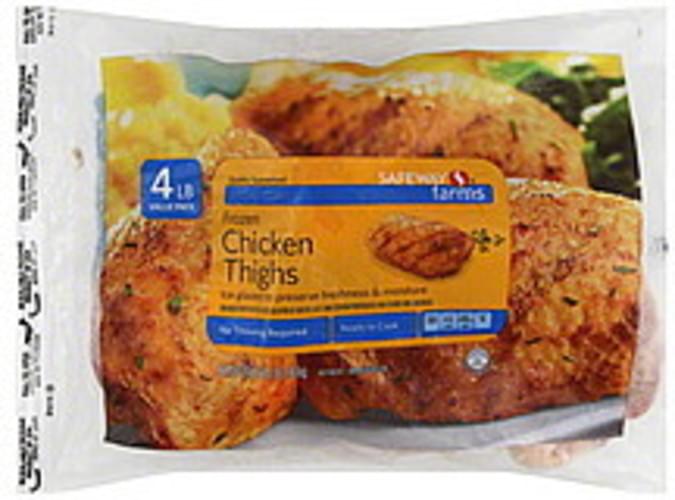 Safeway Frozen, Value Pack Chicken Thighs 64 oz, Nutrition