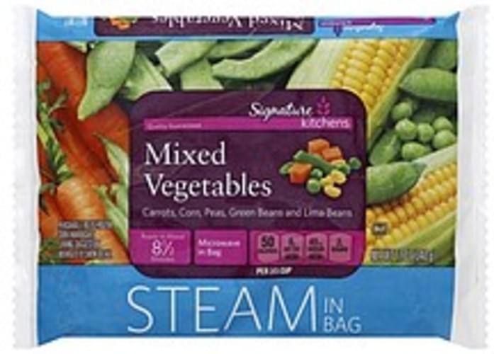 Signature Steam in Bag Mixed Vegetables 12 oz, Nutrition Information