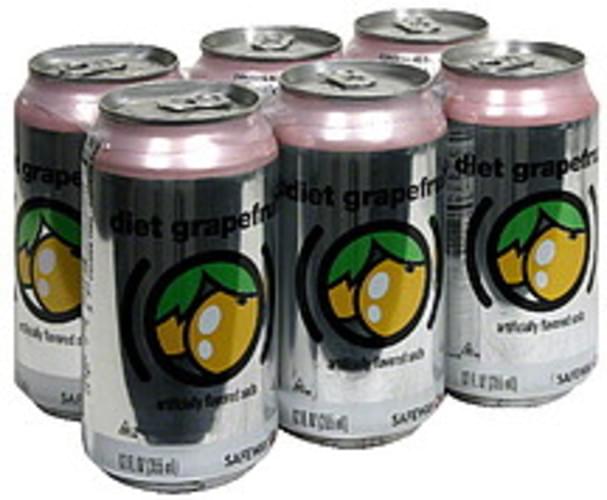 Safeway Grapefruit Flavored, Die Soda 6 ea, Nutrition Information Innit
