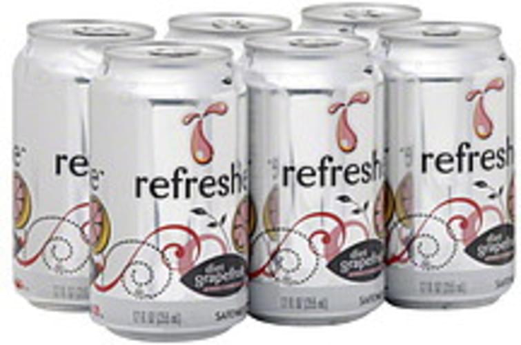 Refreshe Diet Grapefruit Soda 6 ea, Nutrition Information Innit
