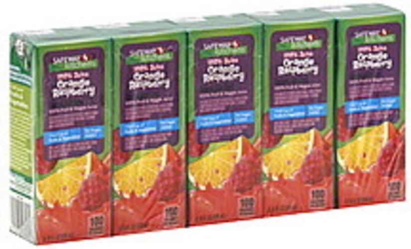 Safeway Orange Raspberry 100 Juice 5 ea, Nutrition Information Innit