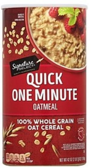 Signature Select Quick One Minute Oatmeal - 42 oz