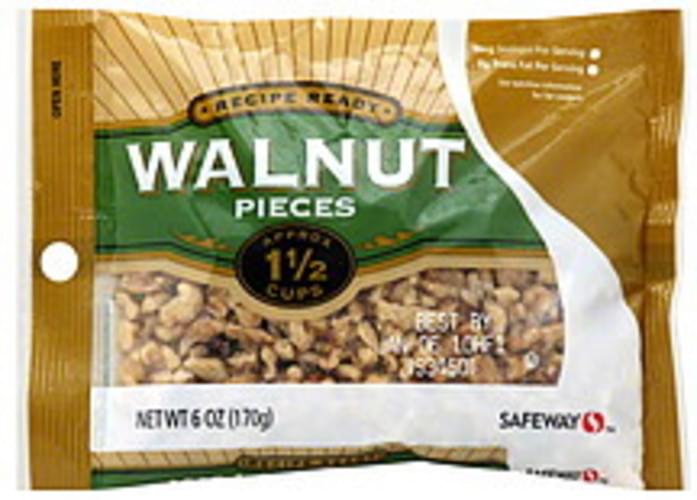 Safeway Walnut Pieces 6 oz, Nutrition Information Innit