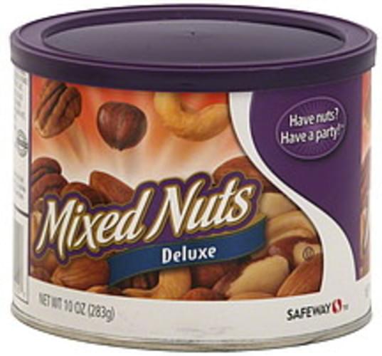 Safeway Deluxe Mixed Nuts 10 oz, Nutrition Information Innit