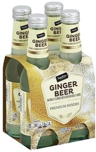 Signature Select Carbonated Ginger Beer - 4 ea, Nutrition ...