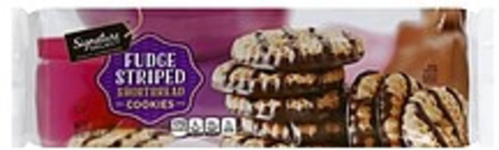 Signature Select Shortbread, Fudge Striped Cookies 13 oz, Nutrition