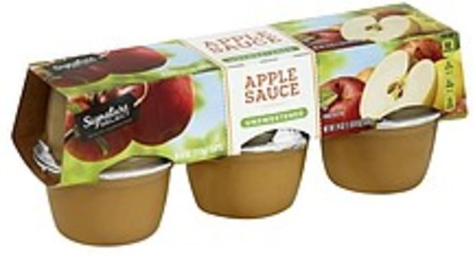 Signature Select Unsweetened Apple Sauce - 6 ea