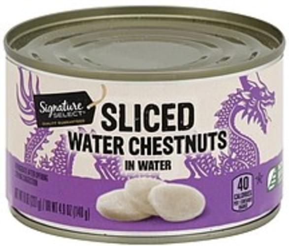 Signature Sliced Water Chestnuts 8 oz, Nutrition Information Innit