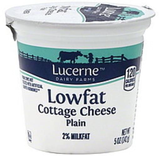 Lucerne 2 Milkfat Lowfat Plain Cottage Cheese 5 Oz Nutrition