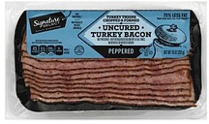Signature Select Turkey, Peppered, Uncured Bacon 10 oz, Nutrition