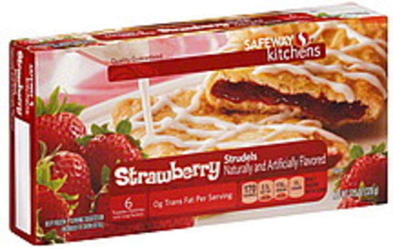 Safeway Strudels, Strawberry Toaster Pastries 6 ea, Nutrition