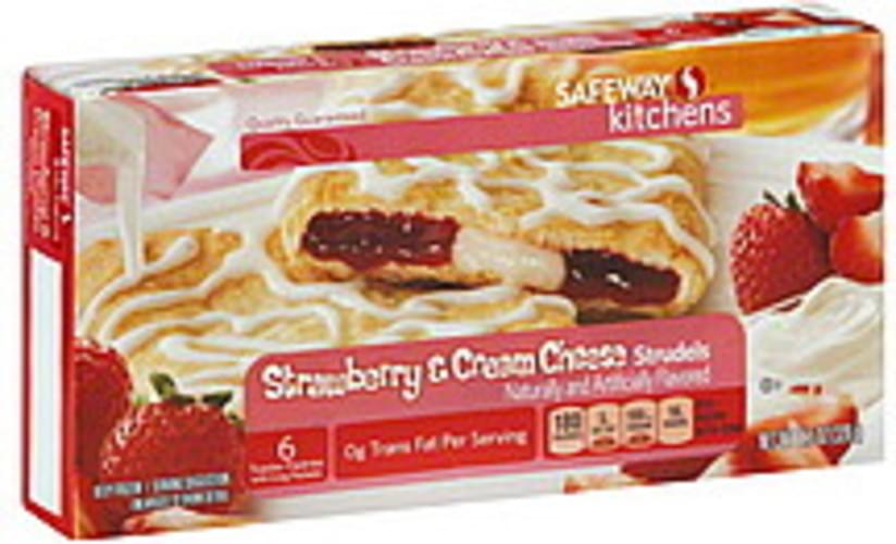 Safeway Strudels, Strawberry & Cream Cheese Toaster Pastries 6 ea