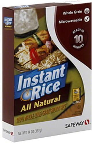 Safeway Brown, Instant Rice - 14 oz
