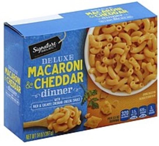 Signature Select Deluxe Macaroni & Cheddar Dinner 14 oz, Nutrition