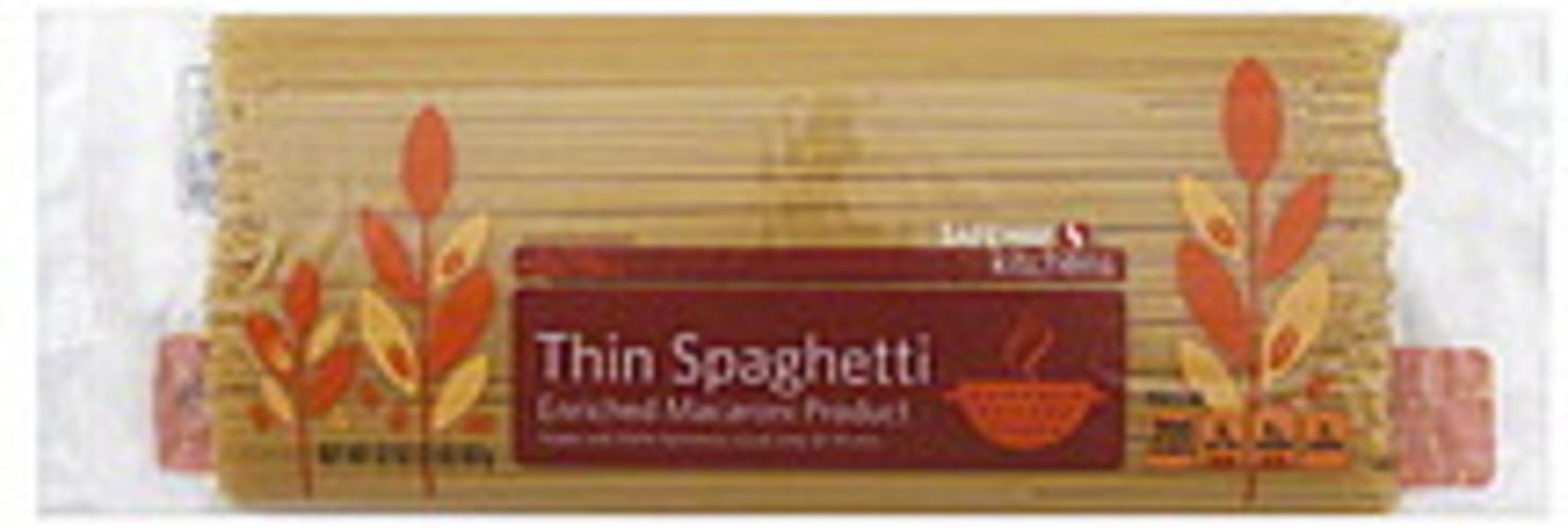 Safeway Thin Spaghetti 32 oz, Nutrition Information Innit