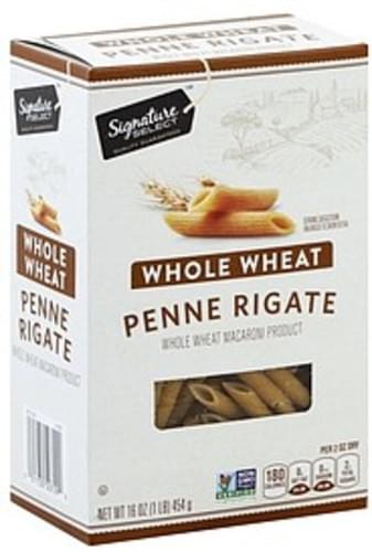Signature Select Whole Wheat Penne Rigate - 16 oz