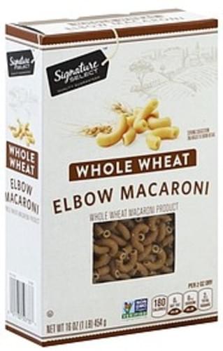 Signature Select Whole Wheat Elbow Macaroni - 16 oz