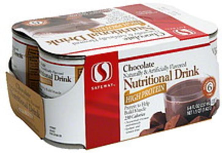 Safeway Chocolate Nutritional Drink High Protein 6 Ea Nutrition safeway-chocolate-nutritional-drink-high-protein-6-ea-nutrition