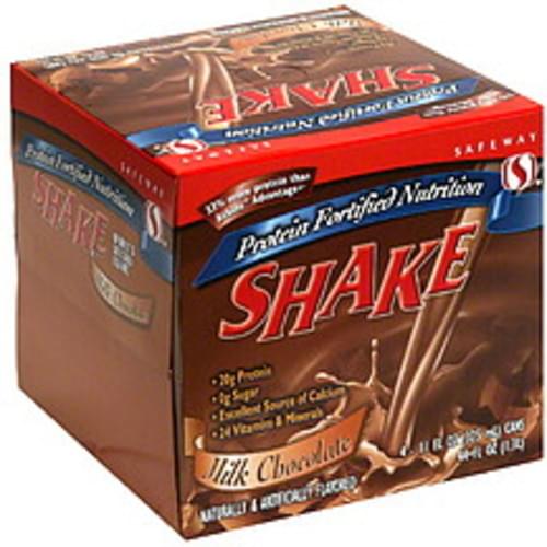 Safeway Milk Chocolate Protein Fortified Nutrition Shake 4 ea