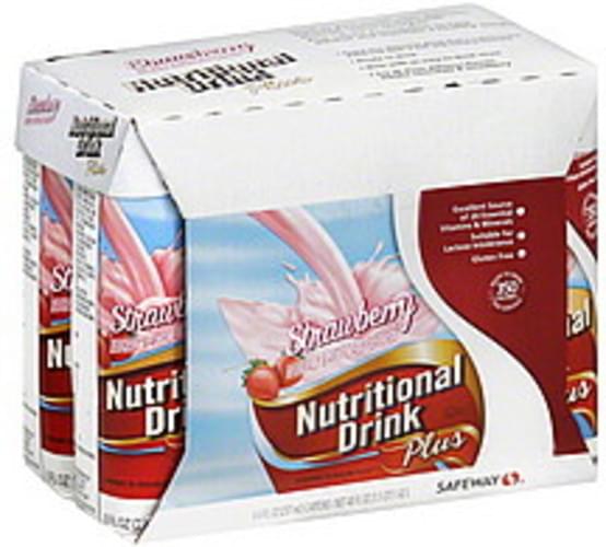 Safeway Strawberry Nutritional Drink 6 ea, Nutrition Information Innit