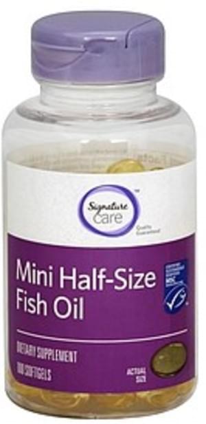 Signature Mini Half-Size, Softgels Fish Oil - 100 ea