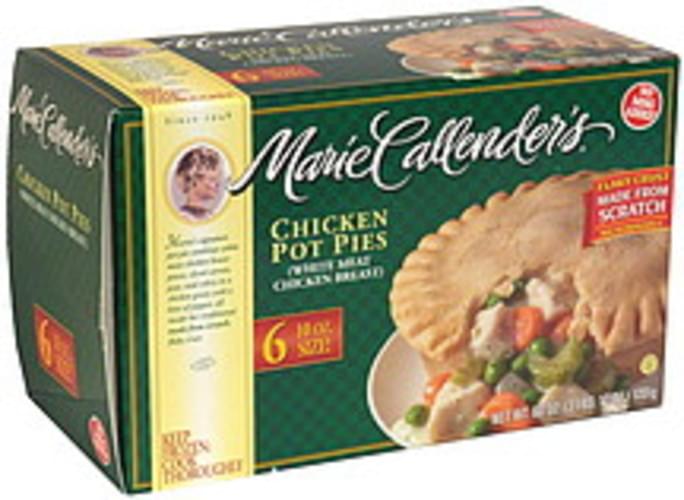 Marie Callender s Chicken Pot Pies 6 Ea Nutrition Information Innit
