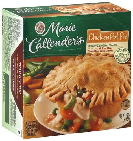 Marie Callenders Chicken Pot Pie - 16 oz, Nutrition ...