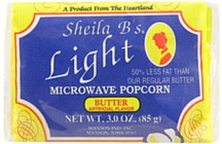 Sheila Bs Light Microwave Popcorn 3 oz, Nutrition Information Innit