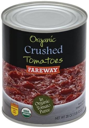 Fareway Crushed, Organic Tomatoes - 28 oz
