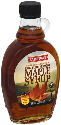 Fareway 100% Pure Vermont Maple Syrup - 8 oz