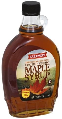 Fareway 100% Pure Vermont Maple Syrup - 12 oz