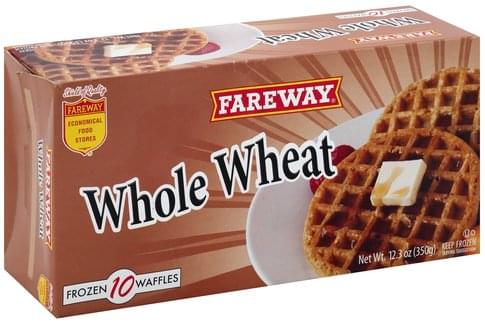 Fareway Whole Wheat Waffles - 10 ea