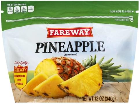 Fareway Unsweetened Pineapple - 12 oz