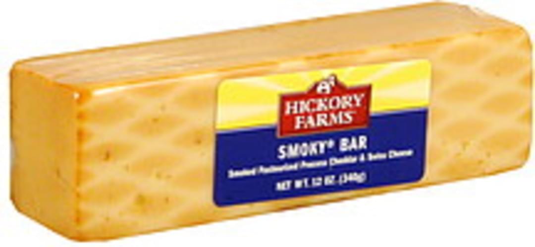Hickory Farms Cheddar & Swiss, Smoky Bar Cheese 12 oz, Nutrition
