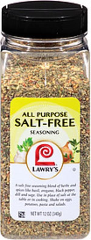 Lawry s All Purpose Salt Free Seasoning 12 oz Nutrition Information Lawry s All Purpose Salt Free Seasoning 12 oz Nutrition Information