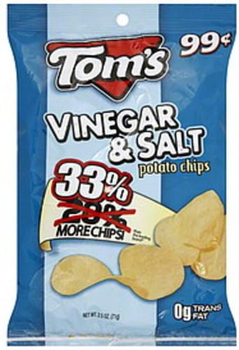 Toms Vinegar & Salt Chips - oz, Information Innit