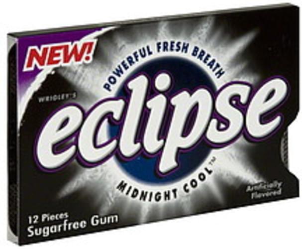 Eclipse Sugarfree, Midnight Cool Gum 12 ea, Nutrition Information Innit