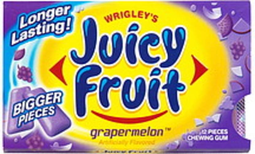 Juicy Fruit Gum Nutrition Facts