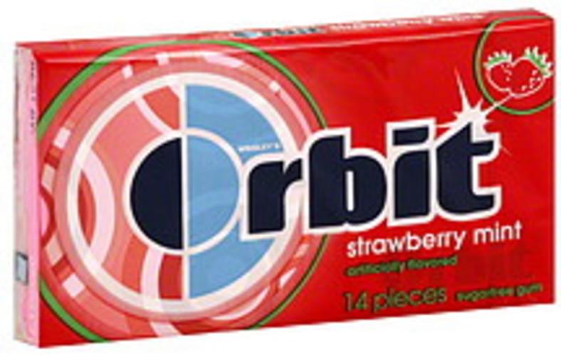 Orbit Sugarfree Strawberry Mint Gum 14 ea Nutrition Information Innit