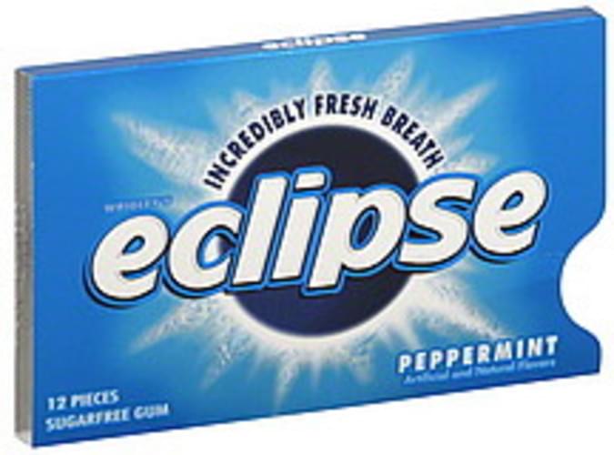 Eclipse Sugarfree, Peppermint Gum 12 ea, Nutrition Information Innit